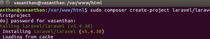 install laravel in ubuntu